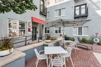 Numerous courtyards, terraces and social areas