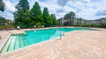 Swimming pool with sundeck