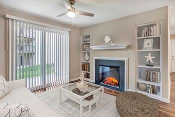 Electric fireplaces with remote