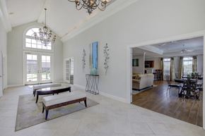Louisville apartment for rent - the living room is open to the dining room and kitchen