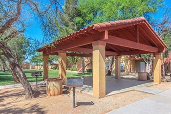 Pavilion with picnic grills