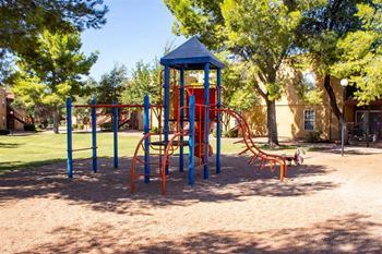 Playground with trees