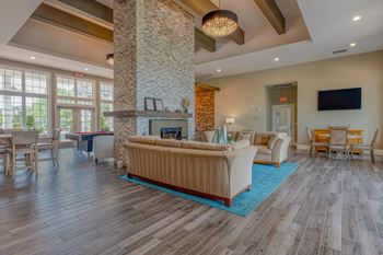 Clubhouse with billiards table