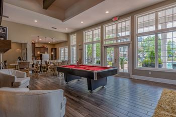 Clubhouse with billiards table
