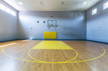 Indoor basketball court