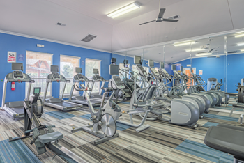 Expansive fitness center