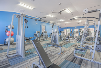 Expansive fitness center