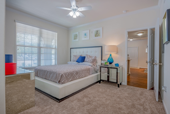 Plush carpeting in bedrooms