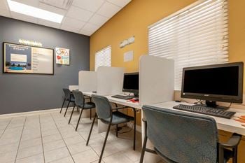 Computer lab and library center with high-speed internet access
