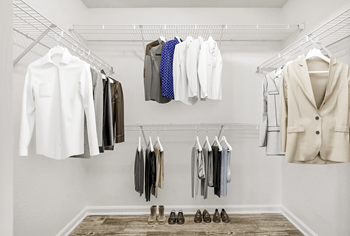 Large walk-in closets