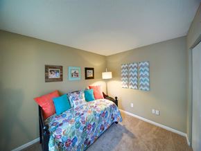 Jacksonville apartment for rent - Bedroom With Carpeting at Leigh Meadows Apartments, Florida