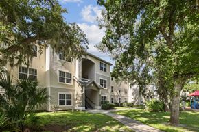 North Port apartment for rent - A tree with green leaves is in front of a building.