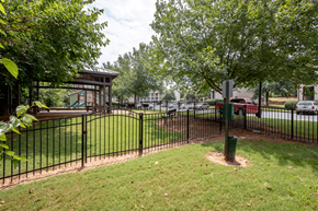 Spartanburg apartment for rent - the gate to the park is locked and there are cars parked in the lot