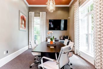 Resident conference room with display monitor