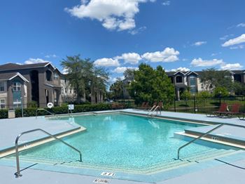 Swimming pool with sun decks