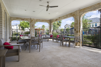 Outdoor lounge with wi-fi