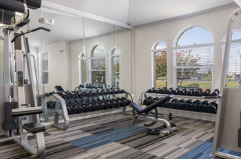 Expansive fitness center