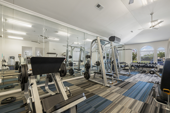 Expansive fitness center