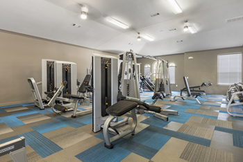 Expansive fitness center