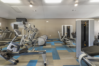 Expansive fitness center
