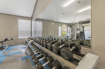Expansive fitness center