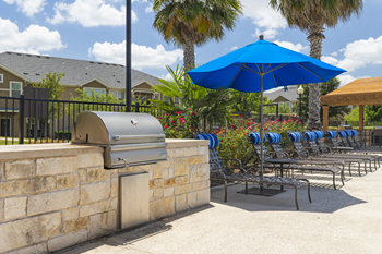 Picnic areas with modern grills
