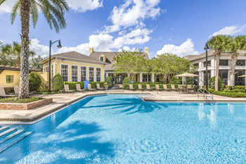 Swimming pool with sundeck