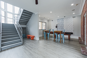 Clubhouse with shuffleboard