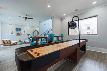 Clubhouse with shuffleboard
