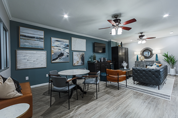 Clubhouse with shuffleboard