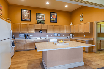 Community clubhouse with fully equipped kitchen
