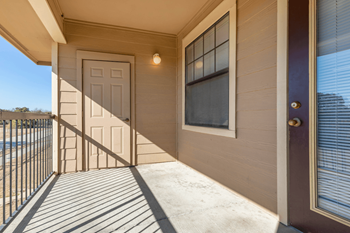 Private balcony or patio