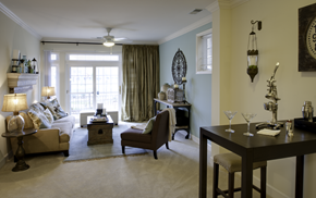 Waldorf apartment for rent - a living room filled with furniture and a large window