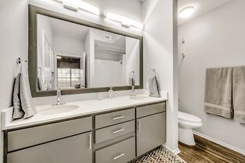 Framed bathroom mirrors