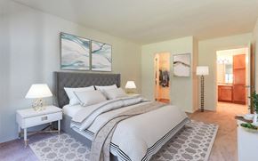 Waldorf apartment for rent - a bedroom with a bed and two night stands