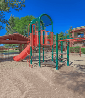 Tucson apartment for rent - Outdoor Playground at Las Villas De Kino Apartments, Tucson Arizona 