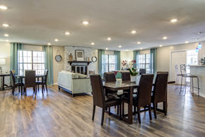 Hixson apartment for rent - Leasing office with chairs and tables
