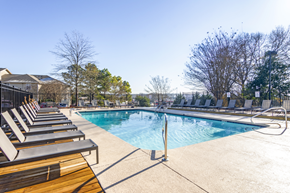 Hixson apartment for rent - pool with chairs on either side of pool