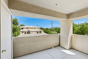 Mesa apartment for rent - covered patio with a building at The Village at Sun Valley Apartments, Arizona, 85207