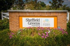 Waldorf apartment for rent - a sign for sheffield greens apartments