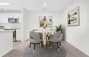Charlotte apartment for rent - A modern dining room at Southpark Commons Apartment Homes, Charlotte