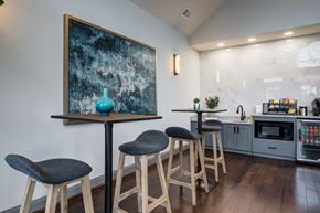 Mauldin apartment for rent - Leasing office with tall tables and chairs