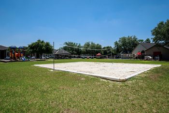 Sand volleyball court