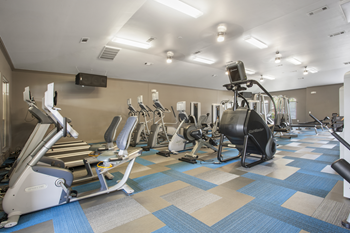Expansive fitness center