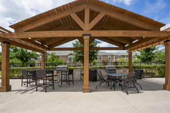 Picnic areas with modern grills