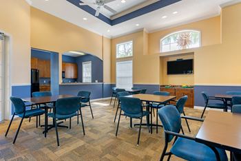 Resident event & recreation room in clubhouse