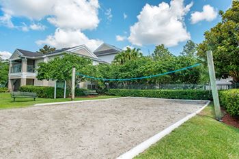 Sand volleyball court