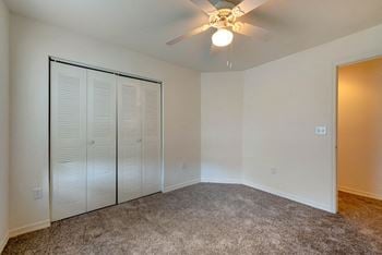 Carpeted bedrooms