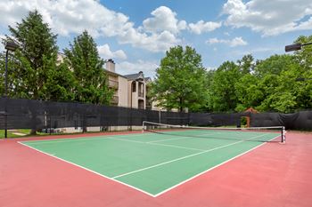 Lighted tennis courts