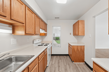 Oak cabinetry